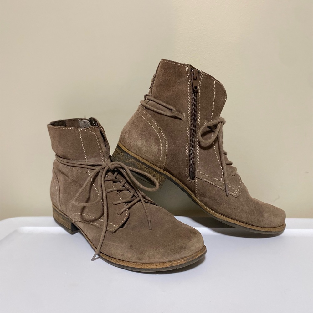 Earth Origins Zip Up Boots Adara Mushroom Shoes